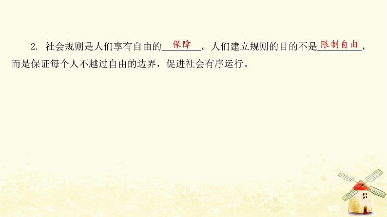 新人教版八年级道德与法治上册第二单元遵守社会规则第三课社会生活离不开规则第二框遵守规则课件第5页