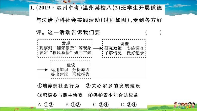 道德与法治（人教版）-八年级上册作业课件-1.第一单元-5.第一单元小结第1页