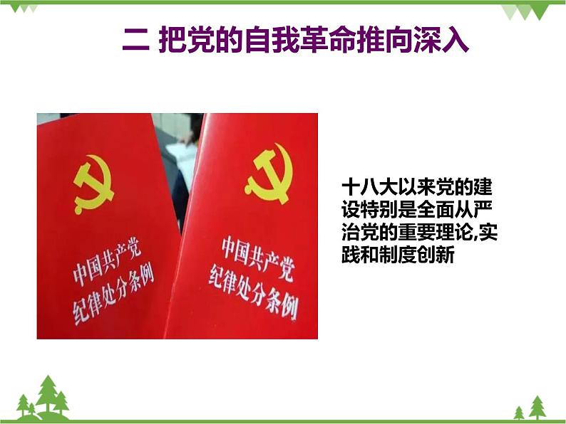 二 把党的自我革命推向深入 PPT教学课件05