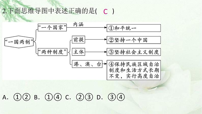 九年级道德与法治上册第四单元7.2维护祖国统一作业课件03