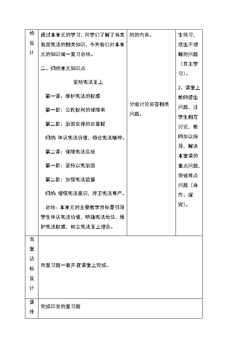 人教部编版八下道法 第一单元综合（复习课件+教案+知识点+单元测试卷）02