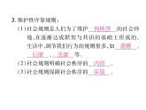 部编版八年级道德与法治上册同步作业课件：第三课 社会生活离不开规则 第1课时 维护秩序 (共18张PPT)