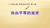 人教部编版八年级下册（道德与法治）自由平等的追求教学演示课件ppt