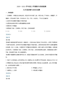 河南省信阳市罗山县2020-2021学年九年级上学期期中道德与法治试题（含答案）