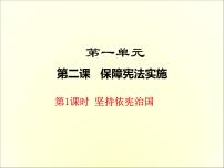 初中政治思品人教部编版八年级下册（道德与法治）坚持依宪治国说课课件ppt