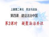 安徽专版秋学期九年级道德与法治上册第二单元民主与法治4.2凝聚法治共识作业课件新人教版