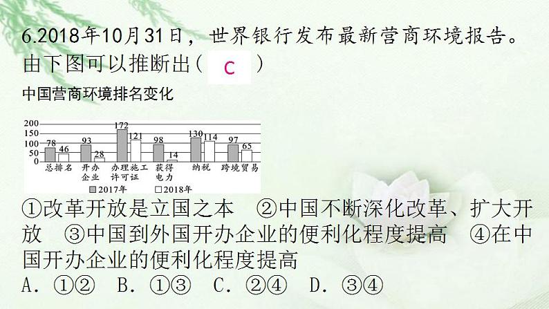 通用秋学期九年级道德与法治上册第一单元1.1坚持改革开放作业课件新人教版第8页