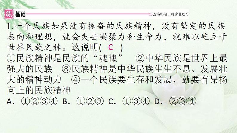 通用秋学期九年级道德与法治上册第三单元5.2凝聚价值追求作业课件新人教版02