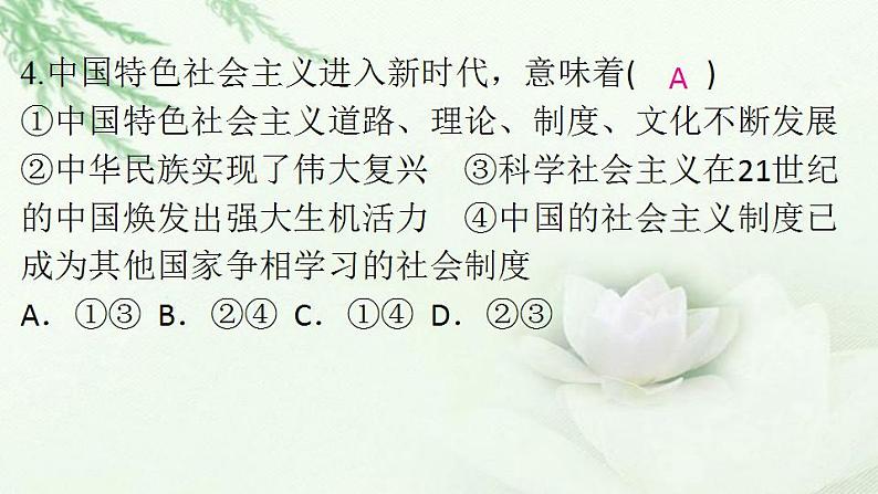 通用秋学期九年级道德与法治上册第四单元8.1我们的梦想作业课件新人教版06