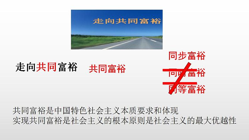 2021-2022学年部编版道德与法治九年级上册 1.2 走向共同富裕  课件第4页