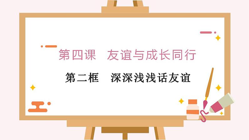 2021-2022学年部编版道德与法治七年级上册  4.2 深深浅浅话友谊 课件（23张PPT）第1页