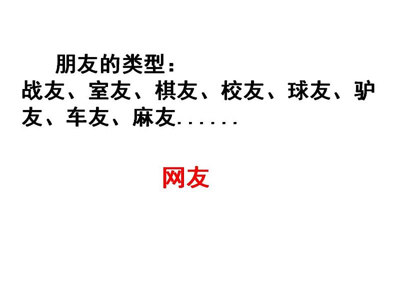 2021-2022学年部编版道德与法治七年级上册5.2 网上交友新时空 课件（30张PPT+4视频）01