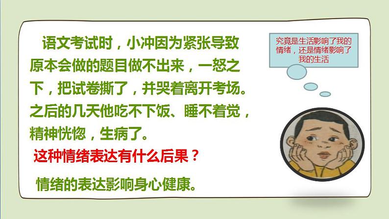 2021-2022人教部编版七年级下册道德与法治第二单元 4.2《情绪的管理》课件第5页