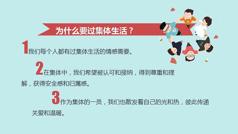 2021-2022人教部编版七年级下册道德与法治第三单元《集体生活邀请我》课件第8页