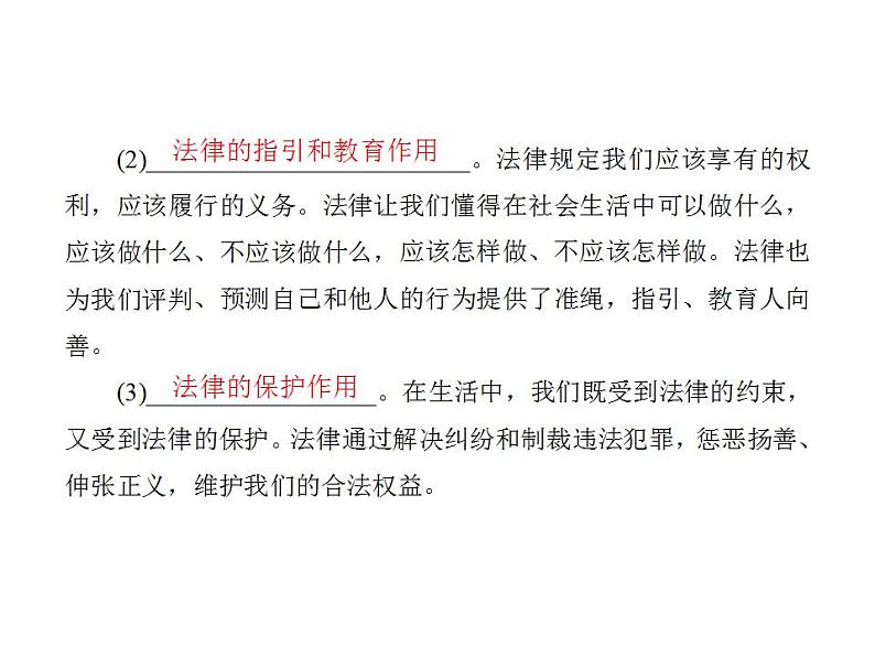 2021-2022人教部编版七年级下册道德与法治第四单元 走进法治天地 总结课件第7页