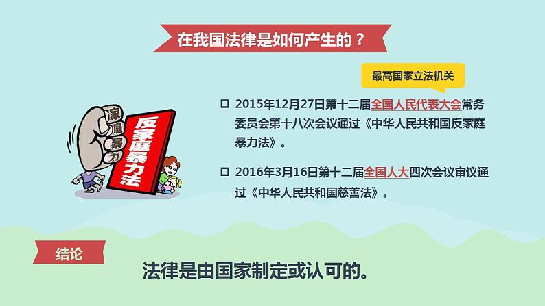 2021-2022人教部编版七年级下册道德与法治第四单元《法律保障生活》课件第5页