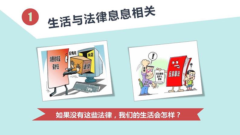 2021-2022人教部编版七年级下册道德与法治第四单元《生活需要法律》课件第4页