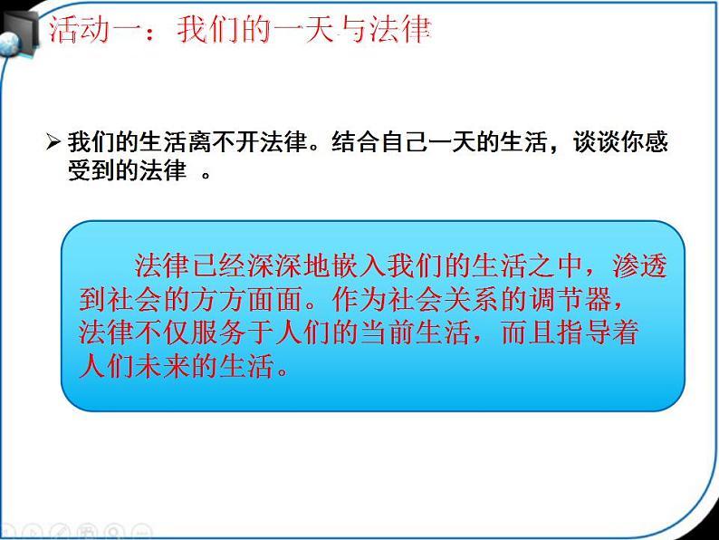 人教版七年级道德与法治下册第四单元 生活需要法律 同步课件第5页