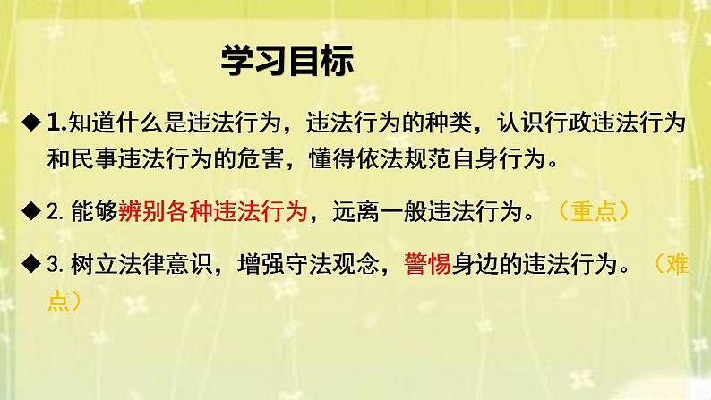 2021-2022学年八年级上册道德与法治5.1法不可违课件第3页