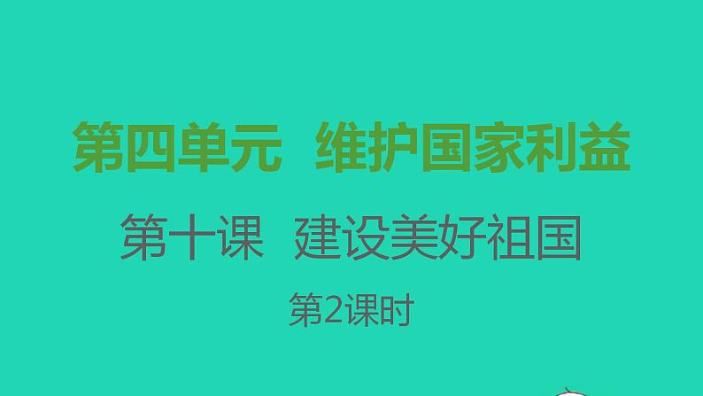 八年级道德与法治上册第四单元维护国家利益第十课建设美好祖国第2框天下兴亡匹夫有责课件01