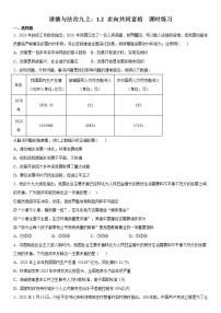 初中政治思品人教部编版九年级上册（道德与法治）走向共同富裕优秀练习