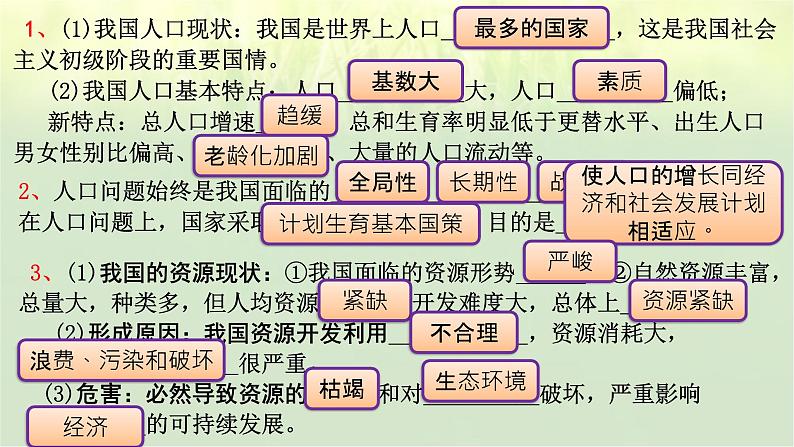 第六课 建设美丽中国 复习课件-2021-2022学年部编版道德与法治九年级上册第6页