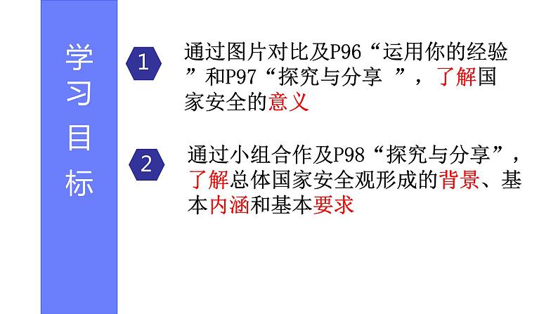 2021-2022学年部编版道德与法治八年级上册9.1认识总体国家安全观   课件 （13张PPT）第3页