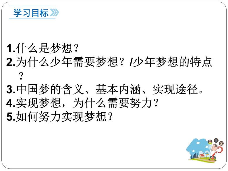 2021-2022学年部编版道德与法治七年级上册1.2少年有梦  课件（17张PPT）第3页