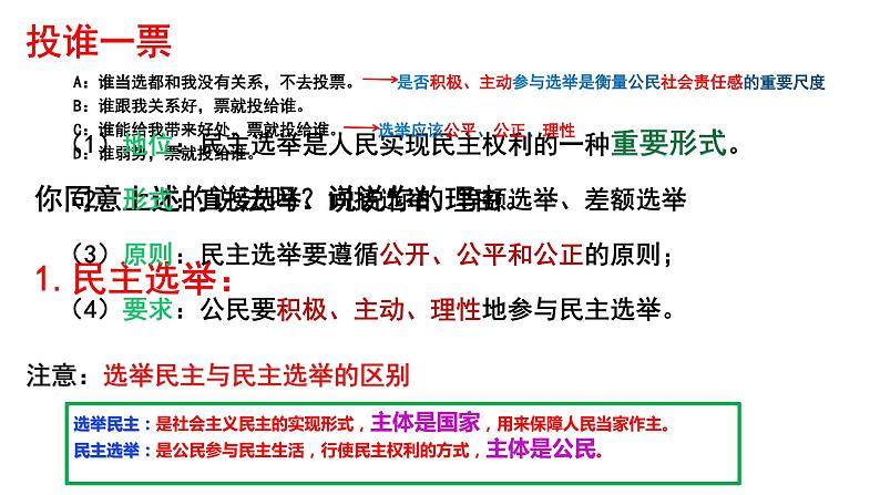 2021-2022学年部编版道德与法治九年级上册3.2 参与民主生活   课件 （13张PPT）06