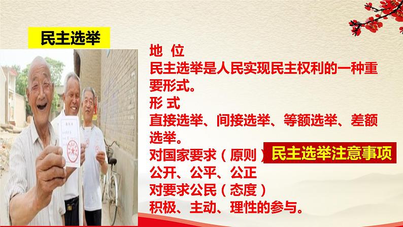 3.2参与民主生活-2021-2022学年九年级道德与法治上册同步备课精美课件06