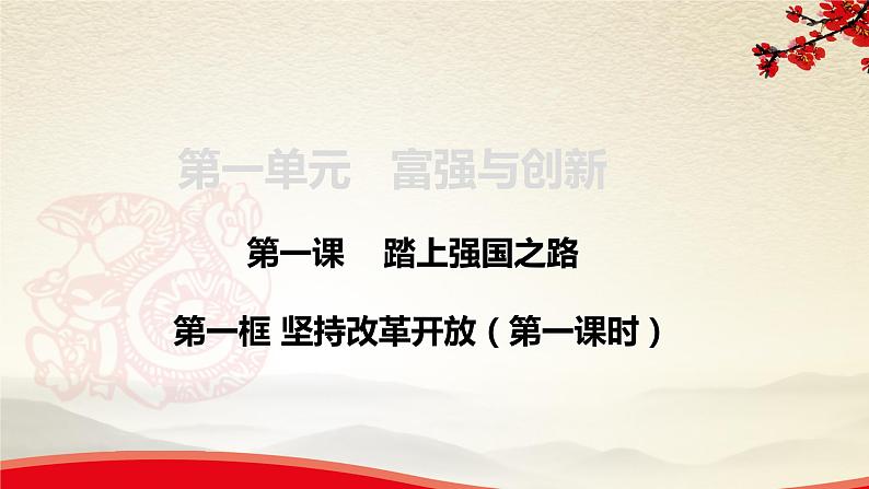 1.1.1改革开放促发展-2021-2022学年九年级道德与法治上册同步备课精美课件02