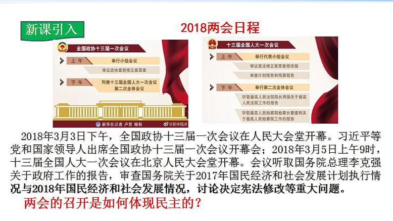 2021-2022学年度人教版九年级道德与法治上册课件 2.3.1生活在新型民主国家第3页