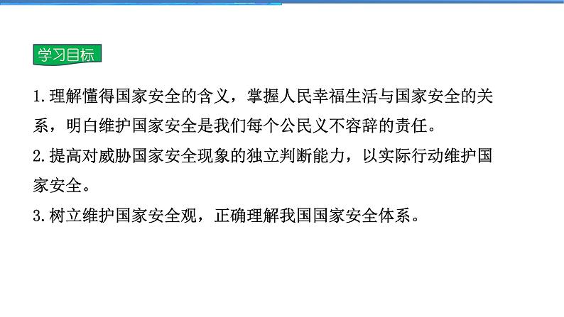 2021-2022学年度人教版八年级道德与法治上册课件9.1认识总体国家安全观第2页