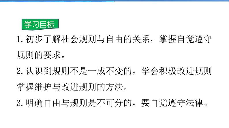 2021-2022学年度人教版八年级道德与法治上册课件 3.2遵守规则第2页