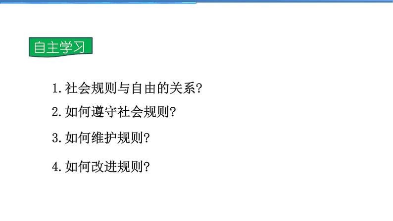 2021-2022学年度人教版八年级道德与法治上册课件 3.2遵守规则第5页