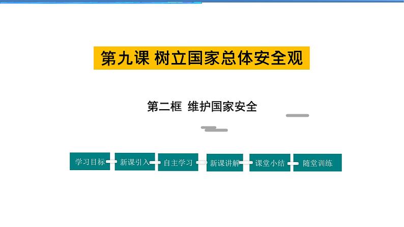 2021-2022学年度人教版八年级道德与法治上册课件 9.2维护国家安全第1页