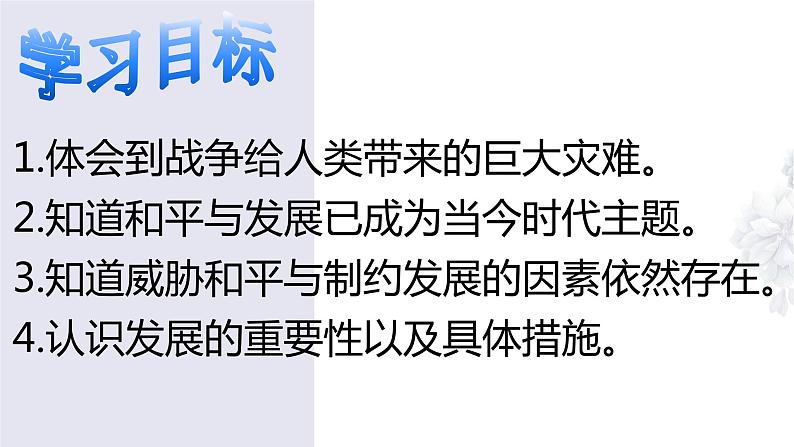 2020-2021学年部编版九年级道德与法治下册 2.1 推动和平与发展   课件（27张PPT）03