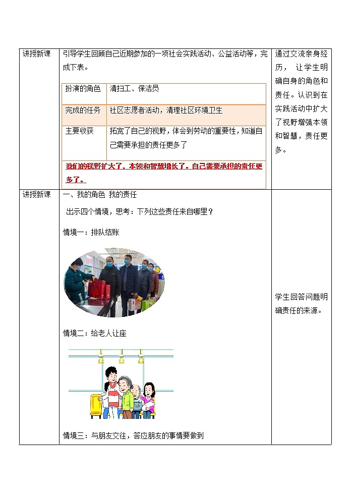 2021-2022学年部编版道德与法治八年级上册6.1 我对谁负责 谁对我负责教案-第2页