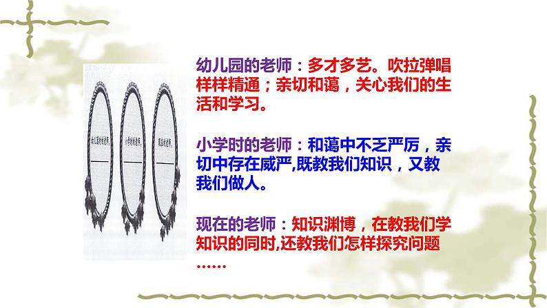 人教版部编七年级道德与法治上册6.1走进老师    课件第4页