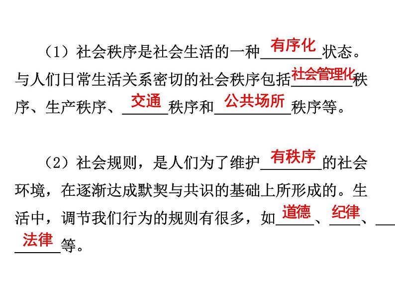 2021-2022学年部编版道德与法治八年级上册 3.1维护秩序 课件（22张PPT）第2页