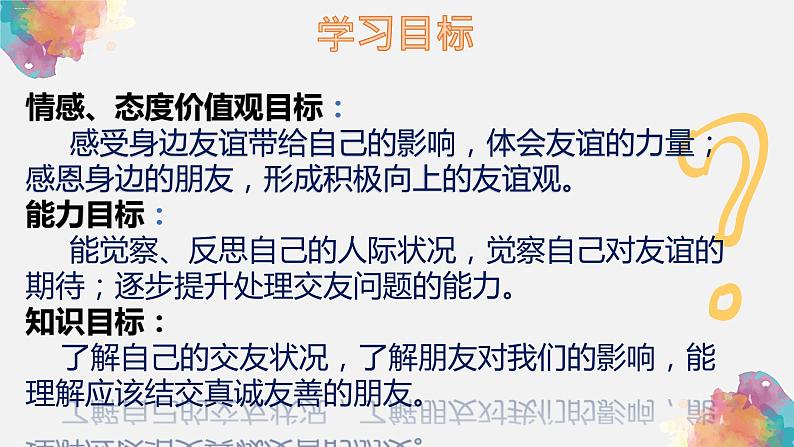 人教版道德与法治(五四学制)六年级全一册 4.1 和朋友在一起 课件03