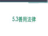 5.3善用法律课件PPT