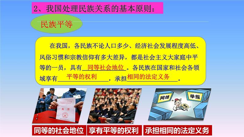 人教部编版九年级道德与法治上册7.1促进民族团结   课件PPT06