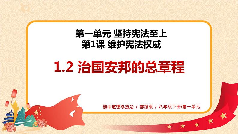 1.2《治国安邦的总章程》课件第1页