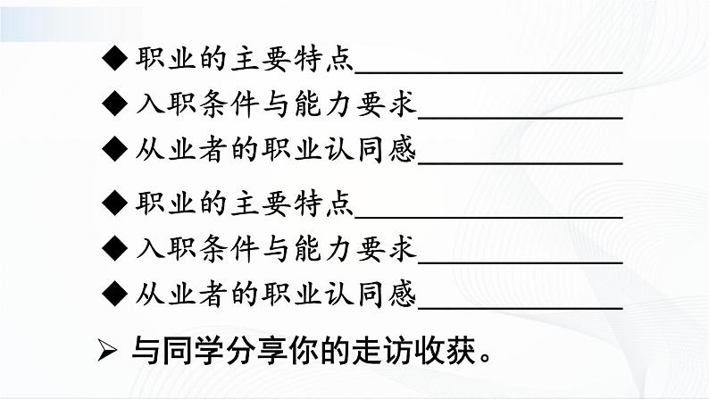 人教九下政治3.6.2《多彩的职业》 课件04