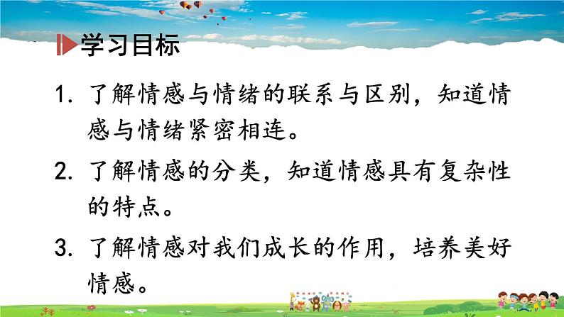 人教版道德与法治七年级下册  第五课 品出情感的韵味  我们的情感世界【课件+教案】04