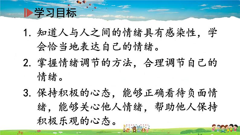 人教版道德与法治七年级下册  第四课 揭开情绪的面纱  情绪的管理【课件+教案】02