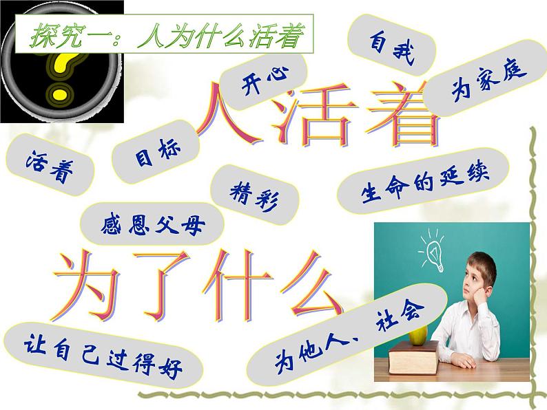 2021-2022学年部编版道德与法治七年级上册 10.1 感受生命的意义 课件（13张PPT）第3页