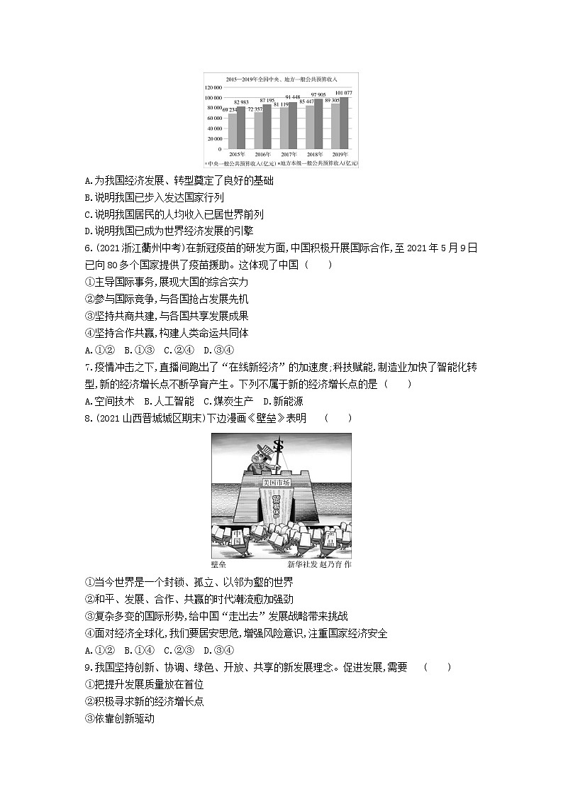 第二单元单元检测练习-2022学年政治九年级下册人教部编版（Word含解析）第2页