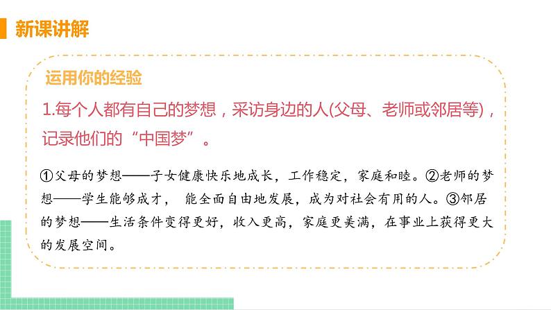 2021年初中道德与法治 人教部编版 九年级上册 第四单元 第八课 第二框 共圆中国梦 课件05